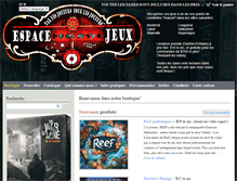 Tablet Screenshot of espacejeux.tv